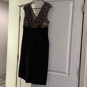 Woman’s dress black and nude size 12